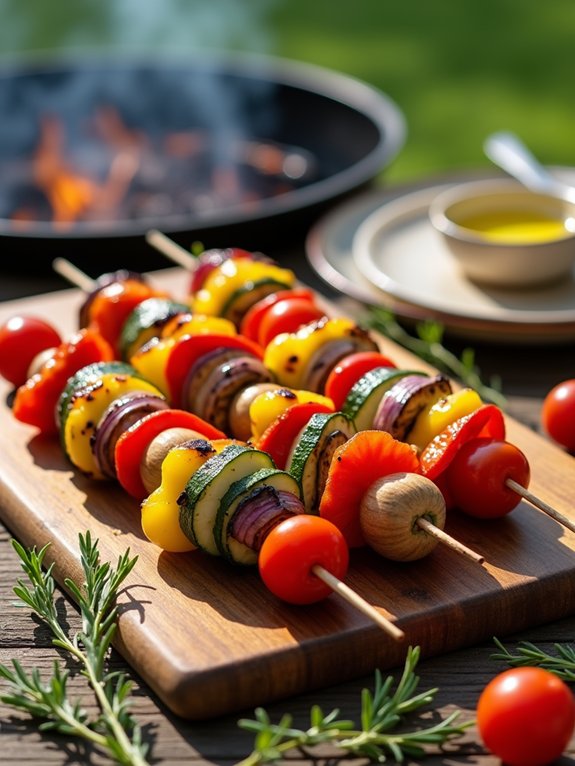 grilled vegetable skewers recipe