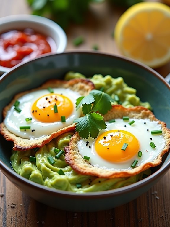 healthy egg avocado bowl