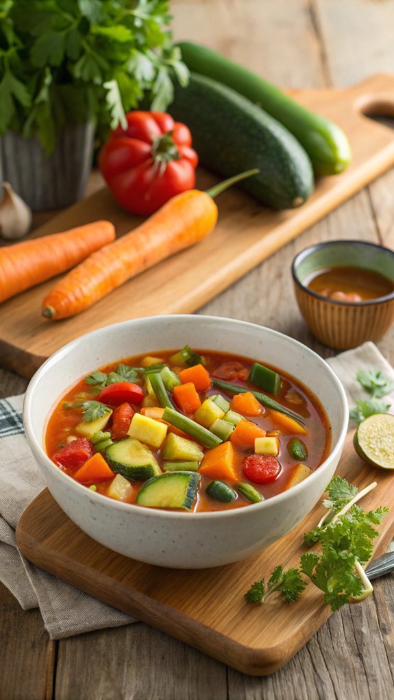 healthy homemade vegetable soup