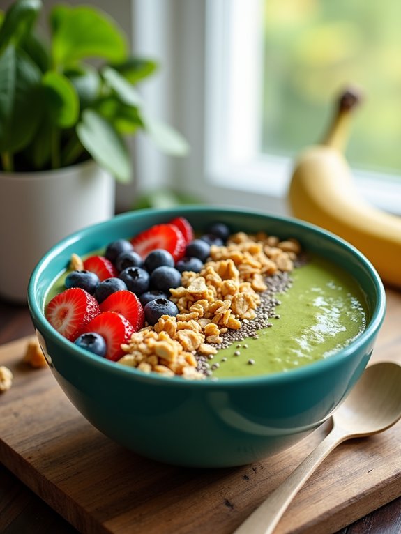 healthy vegetable smoothie bowls