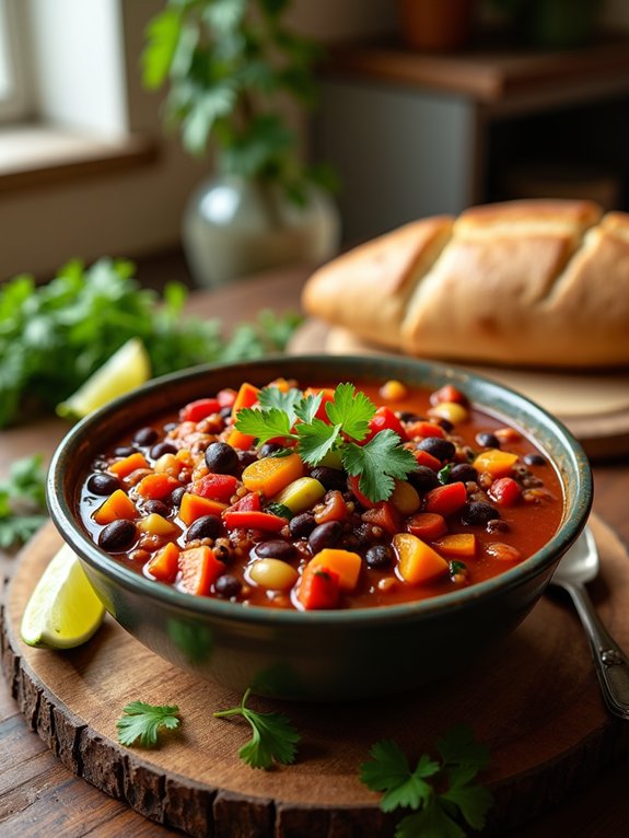 hearty vegetarian chili recipe