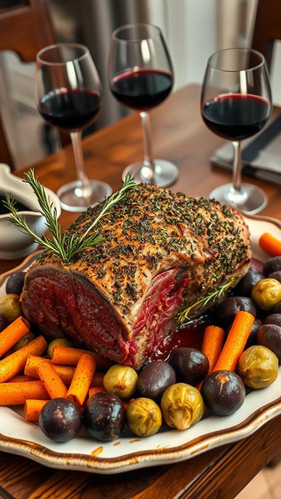 herb crusted beef roast recipe