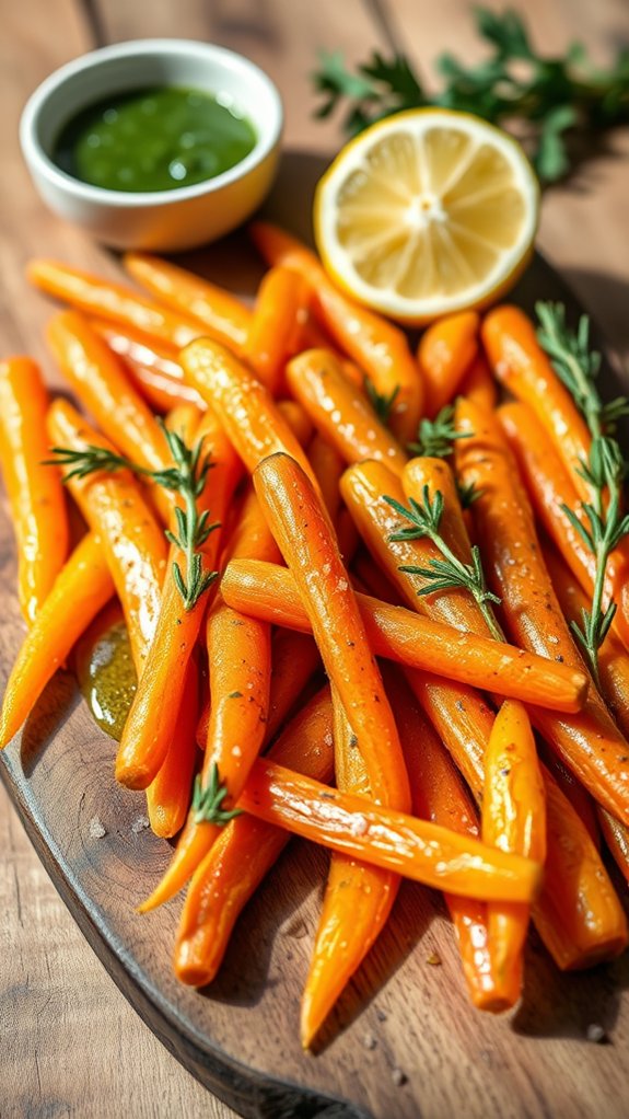 herb infused flavorful carrots