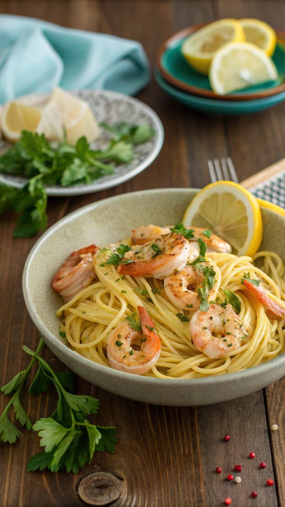 lemon butter shrimp pasta