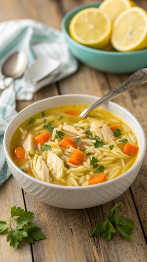 lemon chicken orzo soup