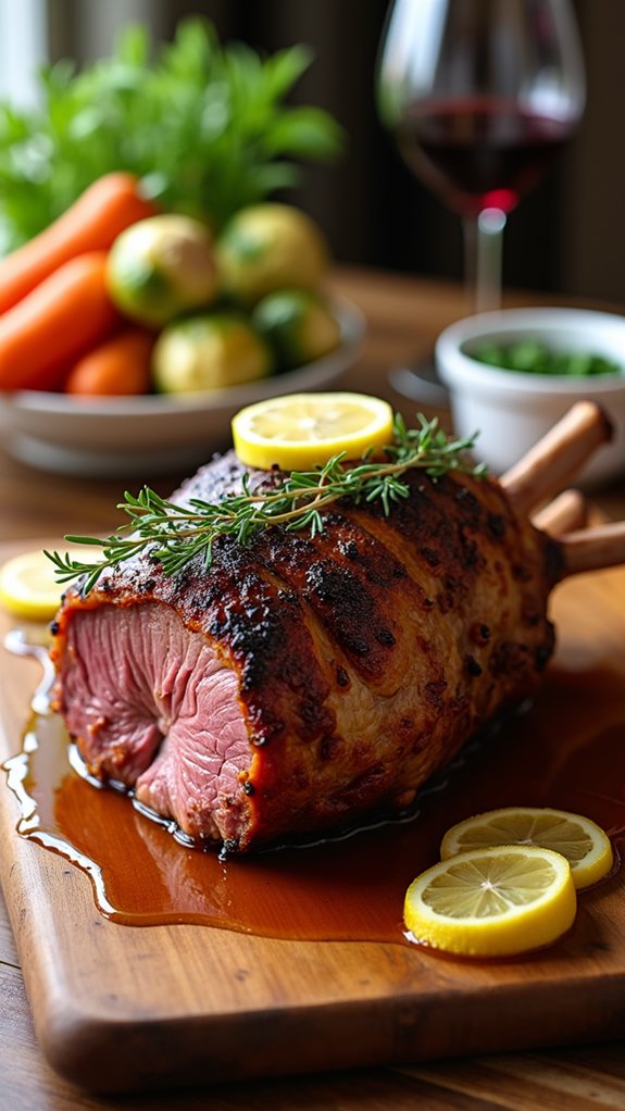 lemon thyme roasted lamb