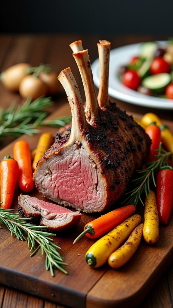 mediterranean seasoned roasted lamb