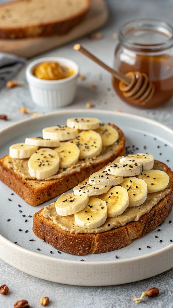 nutty banana toast delight