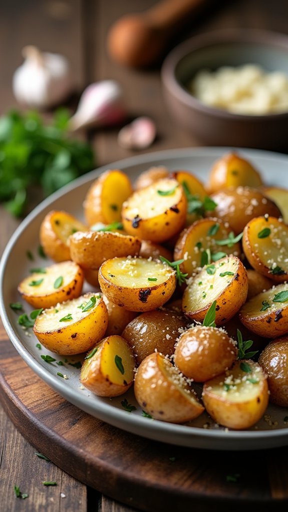 parmesan crusted roasted potatoes