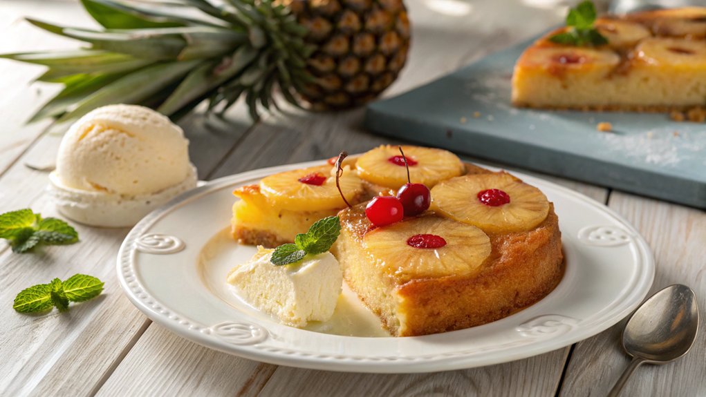 pineapple topped cake dessert