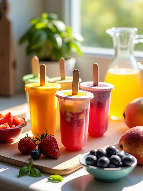 refreshing frozen fruit treats