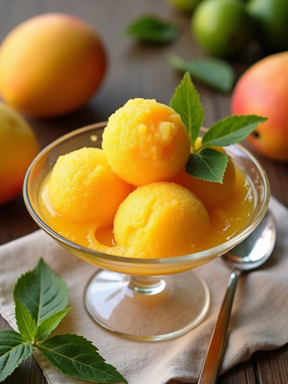 refreshing mango frozen treat