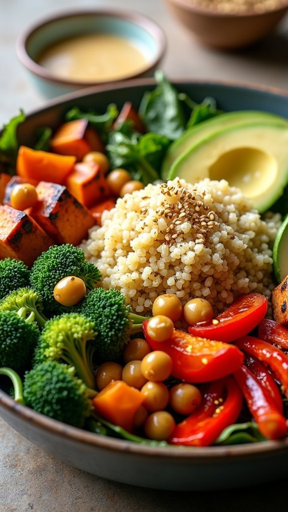 roasted vegetable grain bowl