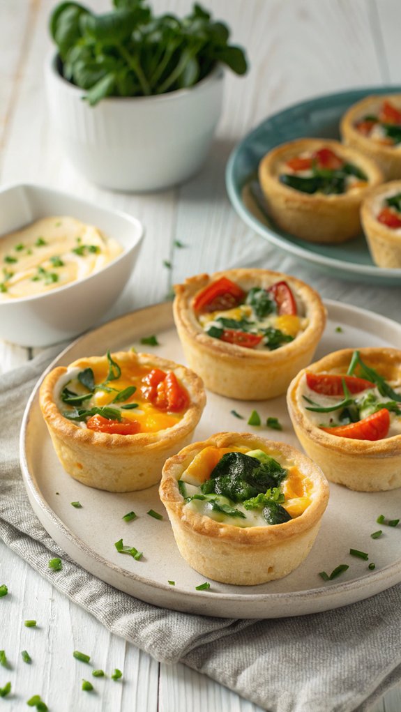 savory baked egg pastries