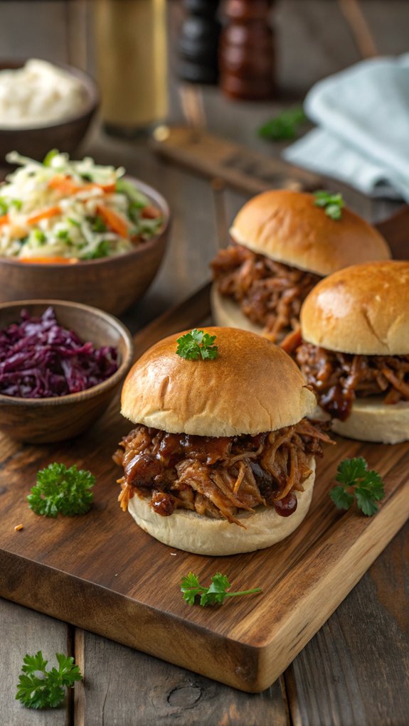 savory bbq pork sandwiches