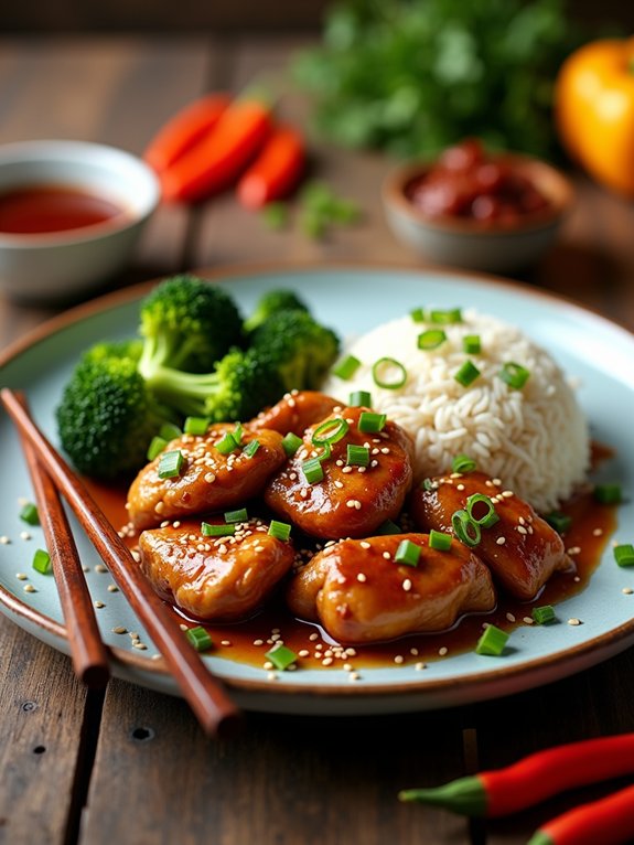 savory chicken with broccoli