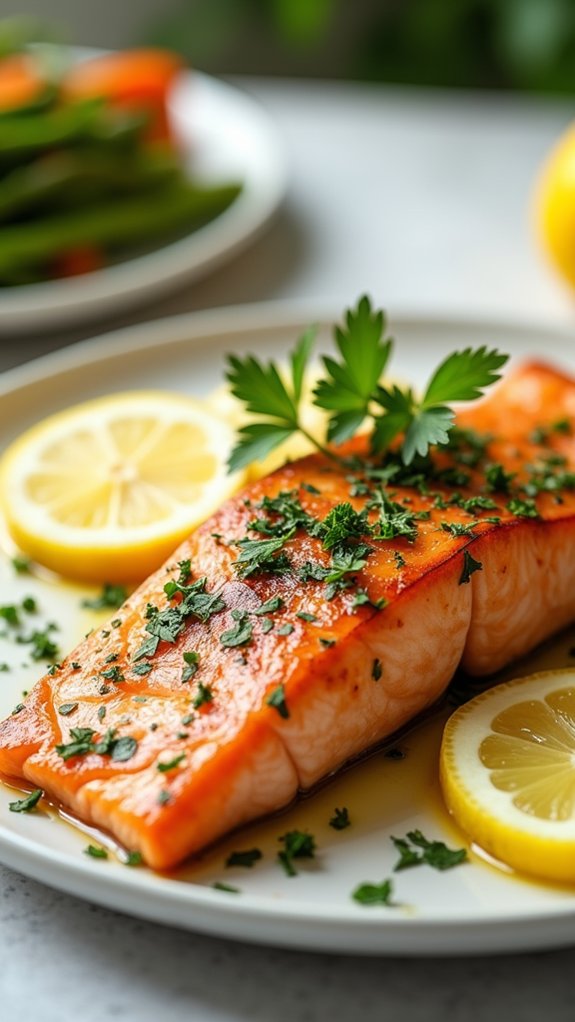 savory citrus infused salmon dish