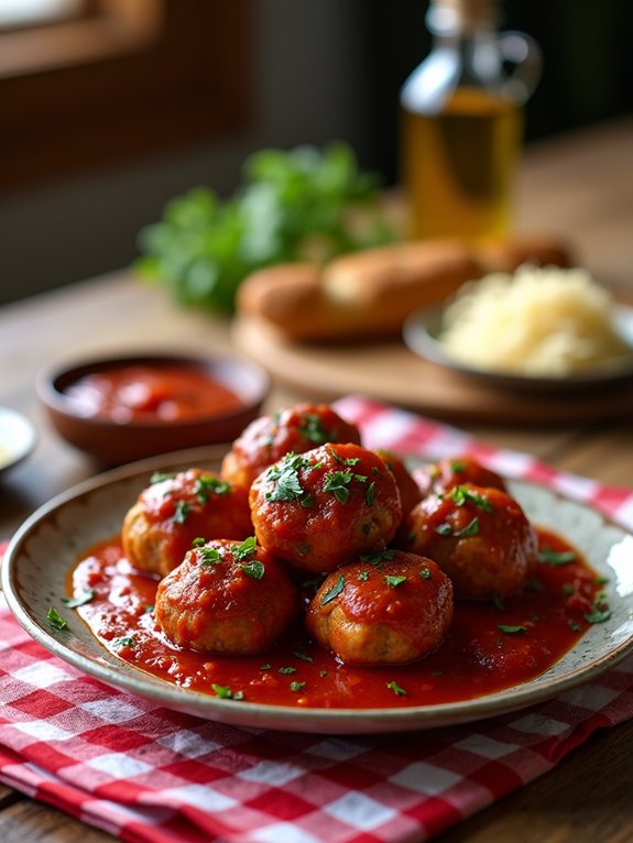 savory flavorful italian meatballs