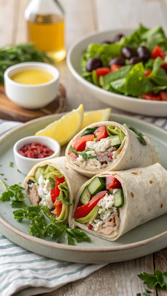 tasty tuna salad wraps