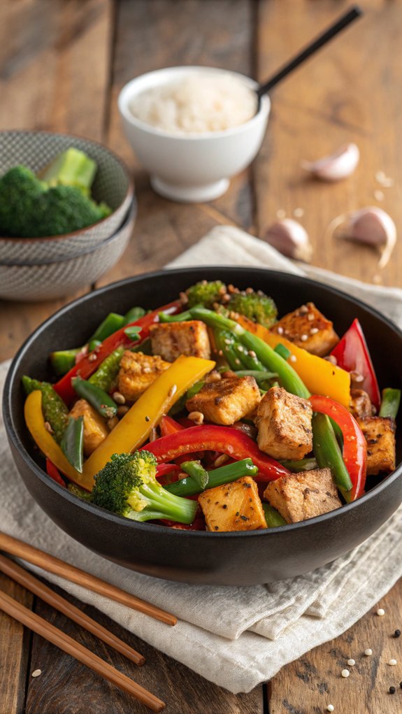 tofu and vegetable stir fry