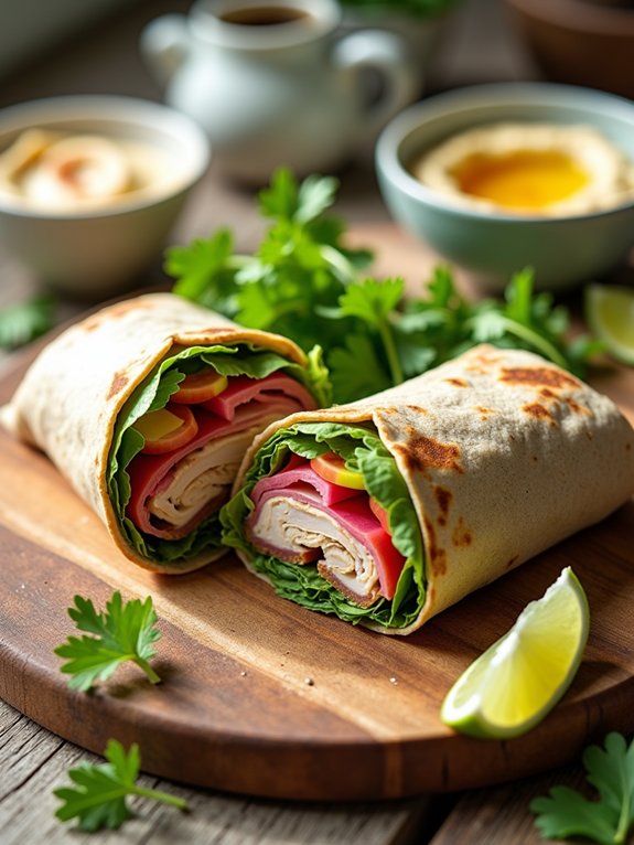 turkey and avocado wrap