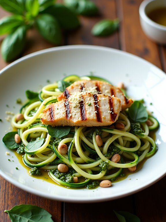 zucchini noodles with chicken